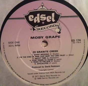 LP Moby Grape: 20 Granite Creek 431215