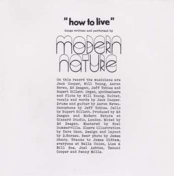 CD Modern Nature: How To Live 524158