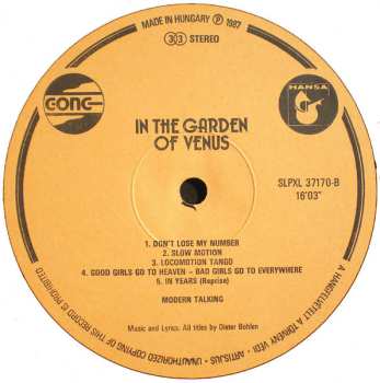 LP Modern Talking: In The Garden Of Venus - The 6th Album 539129