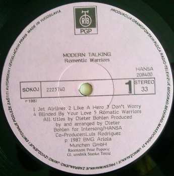 LP Modern Talking: Romantic Warriors - The 5th Album