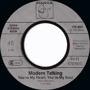 LP Modern Talking: You're My Heart, You're My Soul NUM | LTD | CLR 379931