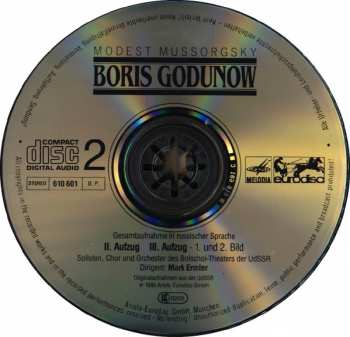 3CD Modest Mussorgsky: Boris Godunow - Gesamtaufnahme in russischer Sprache 401617