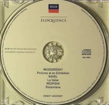 CD Modest Mussorgsky: Pictures At An Exhibition / La Valse / Rossiniana 337623