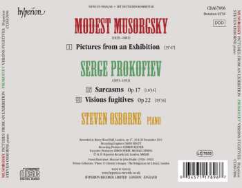 CD Modest Mussorgsky: Pictures From An Exhibition / Visions Fugitives & Sarcasms 340757