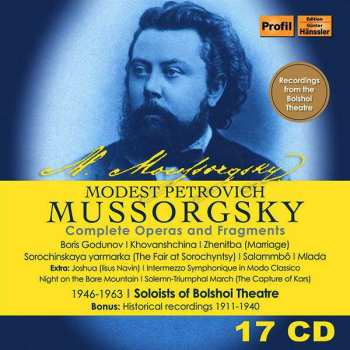 Album Modest Mussorgsky: Sämtliche Opern Und Fragmente