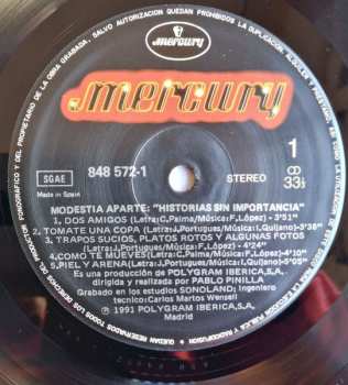 LP Modestia Aparte: Historias Sin Importancia