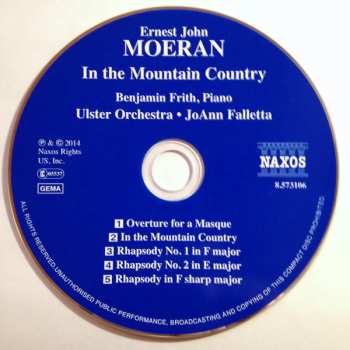 CD Ernest John Moeran: In The Mountain Country / Rhapsodies / Overture For A Masque 486518