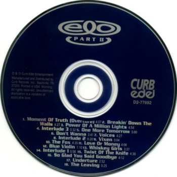 CD Electric Light Orchestra Part II: Moment Of Truth