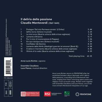 CD Claudio Monteverdi: Il Delirio Della Passione DIGI 477209