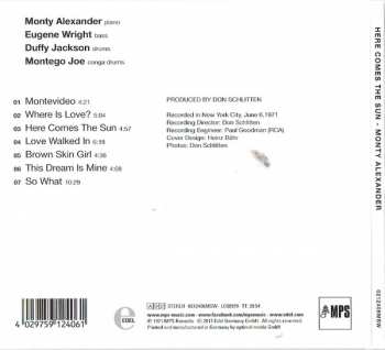 CD Monty Alexander: Here Comes The Sun DIGI 158059