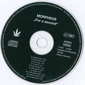 CD Morpheus: For A Second 183425