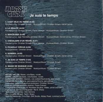 CD Morse Code: Je Suis Le Temps