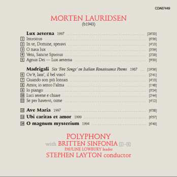 CD Morten Lauridsen: Lux Aeterna 320028
