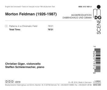 CD Morton Feldman: Patterns In A Chromatic Field 482406