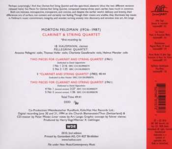CD Morton Feldman: Clarinet & String Quartet 323642