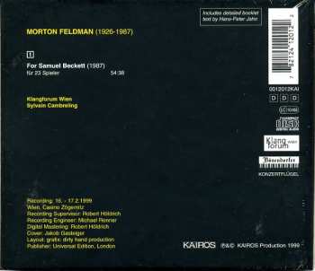 CD Morton Feldman: For Samuel Beckett 352668