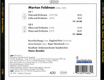 2CD Morton Feldman: Piano And Orchestra / Flute And Orchestra / Oboe And Orchestra / Cello And Orchestra 113308