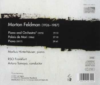 CD Morton Feldman: Piano And Orchestra, Palais De Mari, Piano 112098