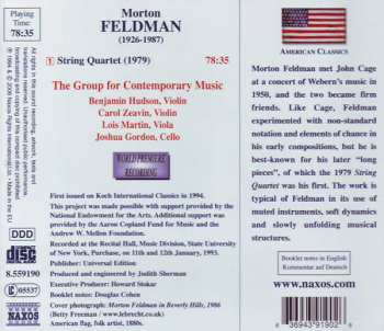 CD Morton Feldman: String Quartet (1979) 235512