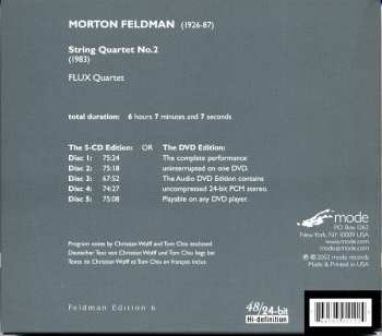 5CD Morton Feldman: String Quartet No. 2 319040
