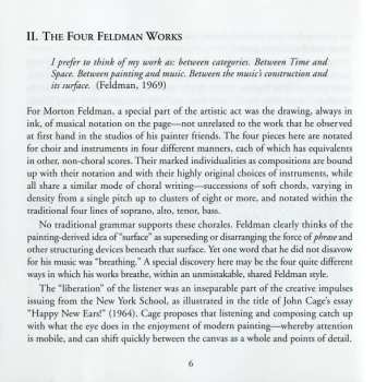 CD Morton Feldman: "We, Like Salangan Swallows..." (A Choral Gallery Of Morton Feldman And Contemporaries) 530844