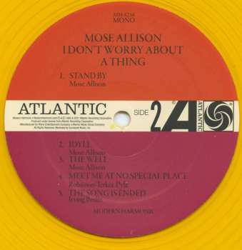 LP Mose Allison: I Don't Worry About A Thing CLR | LTD 534456