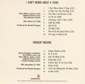 6CD Mose Allison: The Complete Atlantic/Elektra Albums 1962●1983 93263