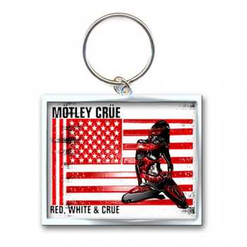 Merch Mötley Crüe: Klíčenka Red, White & Crue 