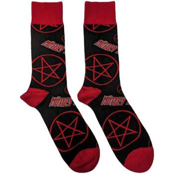 Merch Mötley Crüe: Kotníkové Ponožky Logo Motley Crues & Pentagrams