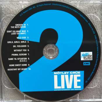 2CD Mötley Crüe: Live: Entertainment Or Death 396995
