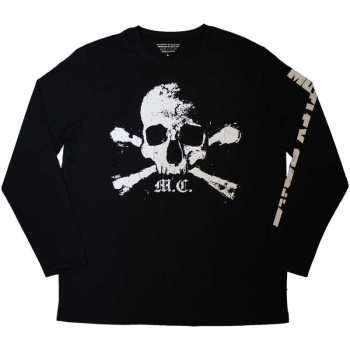 Merch Mötley Crüe: Motley Crue Unisex Long Sleeve T-shirt: Orbit Skull (sleeve Print) (large) L