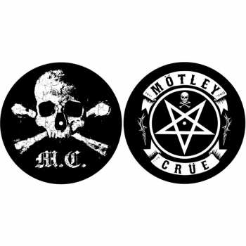 Merch Mötley Crüe: Slipmat Set Skull/pentagram