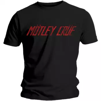 Tričko Distressed Logo Motley Crue 