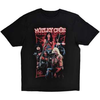 Merch Mötley Crüe: Motley Crue Unisex T-shirt: Live Montage Red (medium) M
