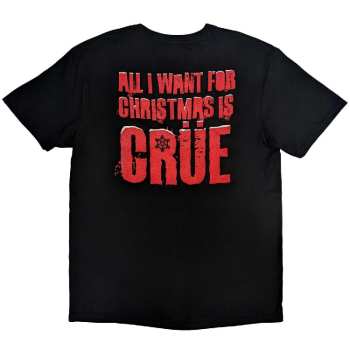 Merch Mötley Crüe: Motley Crue Unisex T-shirt: Xmas Crue (back Print) (medium) M