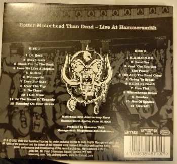 2CD Motörhead: Better Motörhead Than Dead - Live At Hammersmith 4496