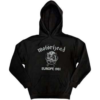 Merch Motörhead: Motorhead Unisex Pullover Hoodie: Europe '81 (medium) Black
