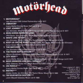 CD Motörhead: Motörhead