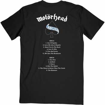 Merch Motörhead: Tričko Ace Of Spades Track List  M