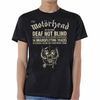 Merch Motörhead: Tričko Deaf Not Blind  XXL