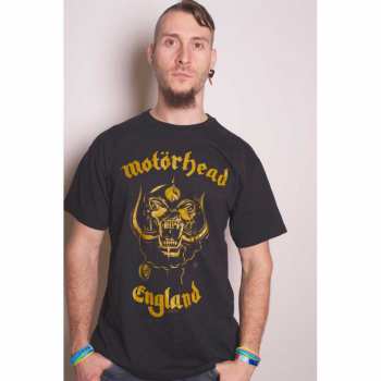 Merch Motörhead: Tričko England Classic Gold 