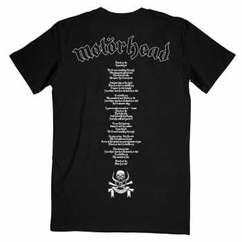 Merch Motörhead: Tričko March Or Die Lyrics L