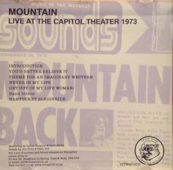 CD Mountain: Capitol Theatre, Passaic, New Jersey, 1973 313396