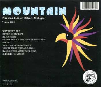CD Mountain: Live At The Pineknob Theater 1985 260385