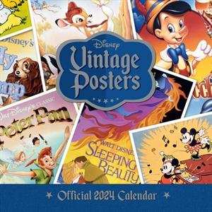 Movie Calendar: Disney Vintage Posters 2024 Calendar