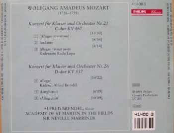 CD Wolfgang Amadeus Mozart: Klavierkonzerte Nr. 21 KV 467  »Elvira Madigan« • Nr. 26 KV 537 »Krönungskonzert« 487063