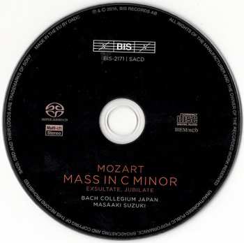SACD Wolfgang Amadeus Mozart: Great Mass In C Minor - Exsultate, Jubilate 386017