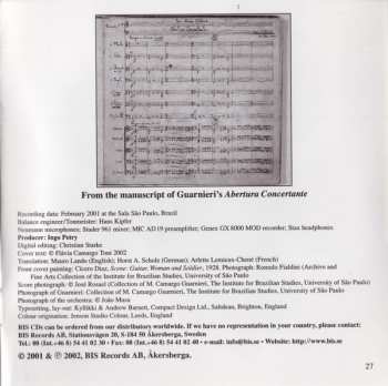 CD Mozart Camargo Guarnieri: Symphonies Nos. 2 & 3; Abertura Concertante 422079