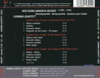 CD Wolfgang Amadeus Mozart: Quartets K 387 • 421 • 421 • 465