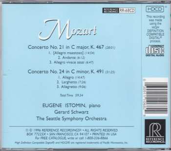 CD Wolfgang Amadeus Mozart: Concerto No. 21 & 24 375252